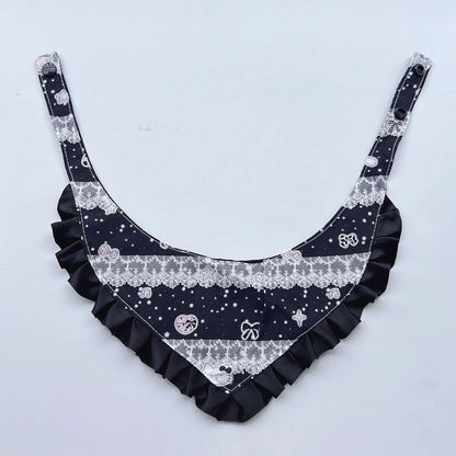 Mokka - Star Print Ruffle Pet Neckwear