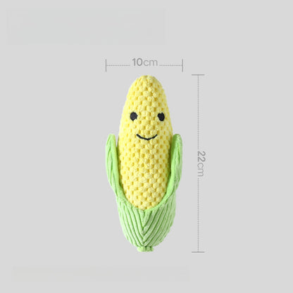 Petkin - Vegetable Character Plush Play Dog Toy