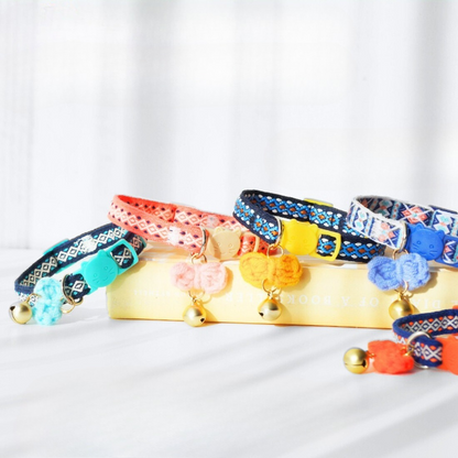 Mokka - Check Bow Breakaway Cat Collar