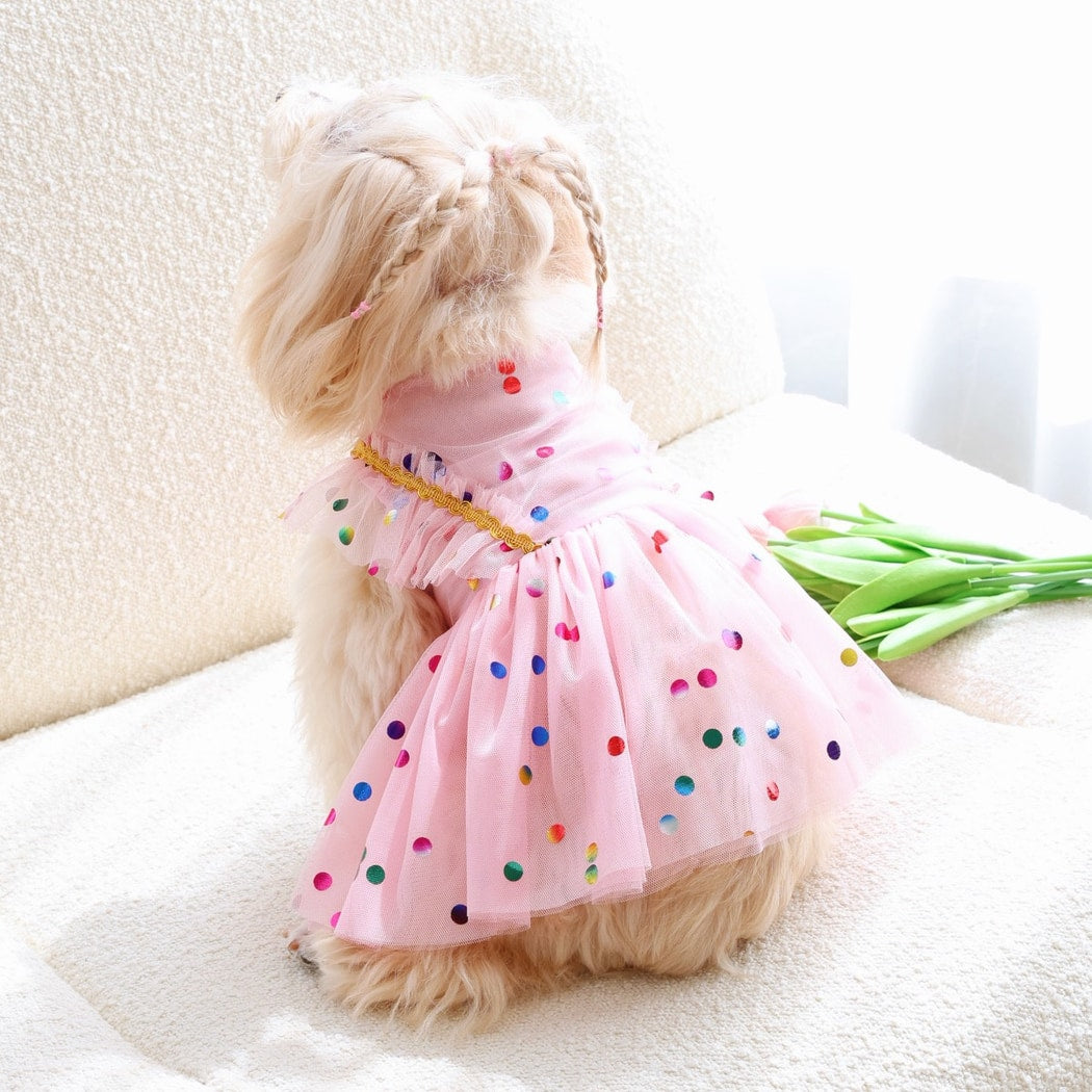 Ozzie - Polka Dot Tulle Dog Dress