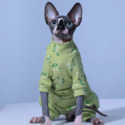 Ozzie - Daisy Print Full Coverage Cat Jumpsuit