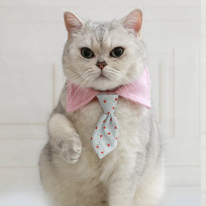 Mokka - Cute Neck Tie Style Pet Collar