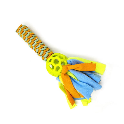Petkin - Braided Multi-Color Dog Rope Ball Toy