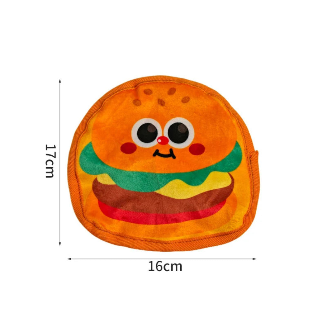 Petkin - Plush Flat Food-Shaped Dog Toy