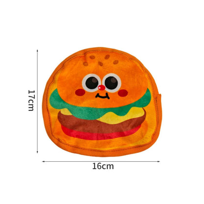 Petkin - Plush Flat Food-Shaped Dog Toy
