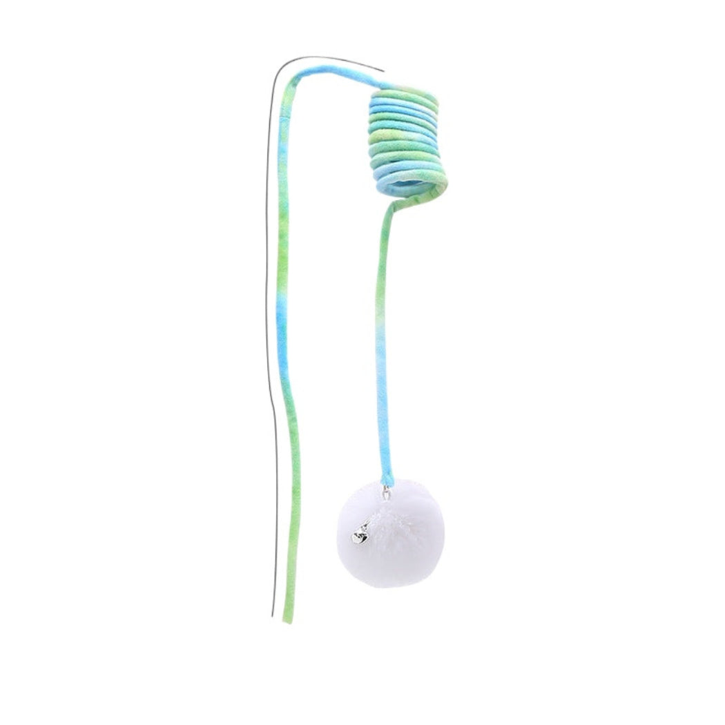 Moo - Hanging Pom Pom Cat Toy