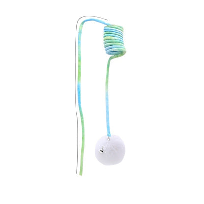 Moo - Hanging Pom Pom Cat Toy