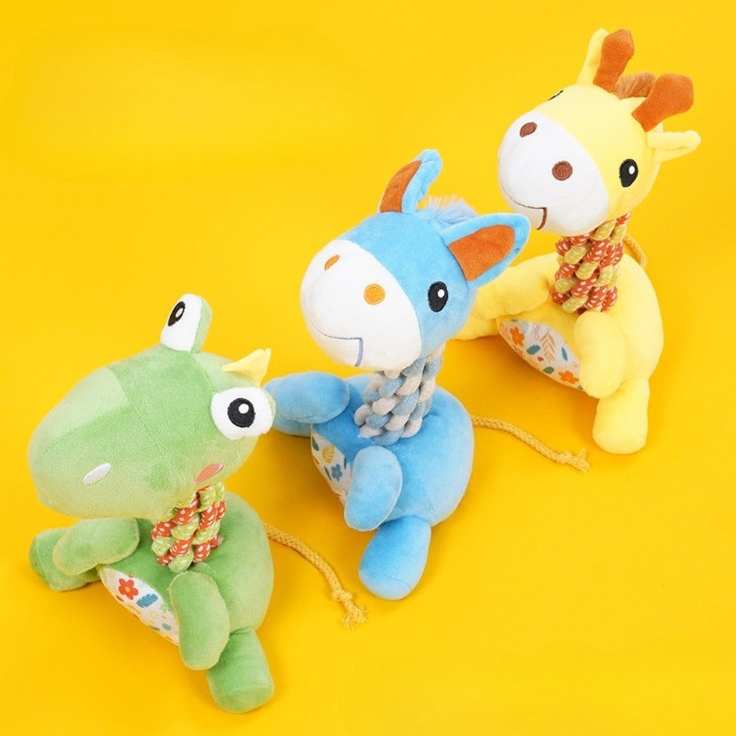 Petkin – Plush Rope Animal Toy