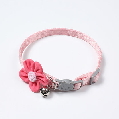Mokka - Princess Style Flower Cat Collar with Bell