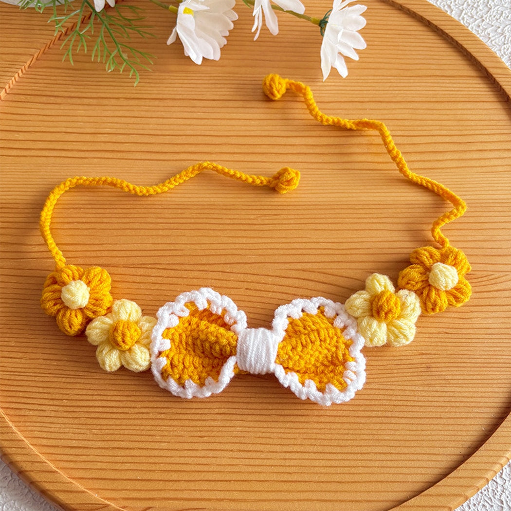 Mokka - Flower Detail Decorative Cat Collar