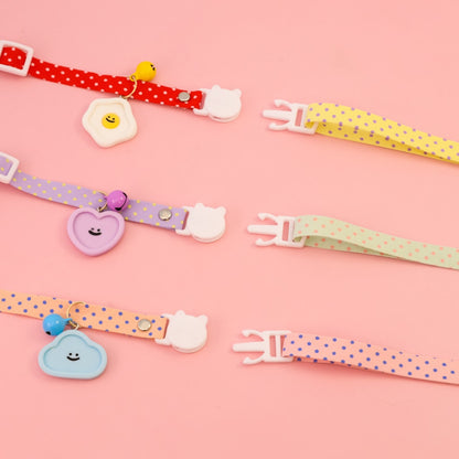 Mokka - Polka Dot Smiley Cat Collar