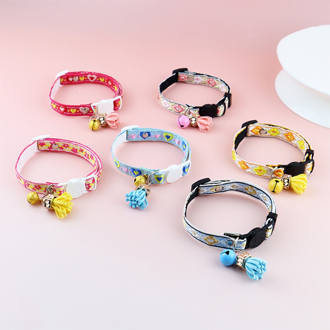 Mokka - Embroidered Pattern Decorative Cat Collar