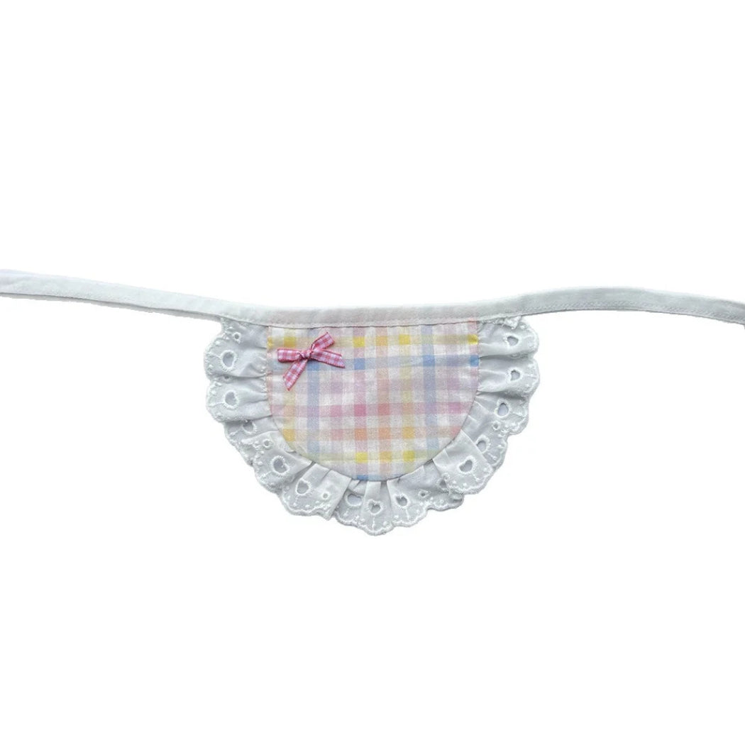 Mokka - Pastel Plaid Panel Cat Neckwear
