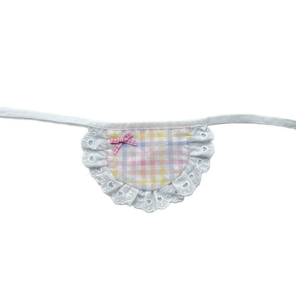 Mokka - Pastel Plaid Panel Cat Neckwear