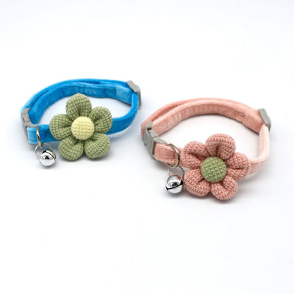 Mokka - Floral Bell Casual Pet Neck Collar for Cats