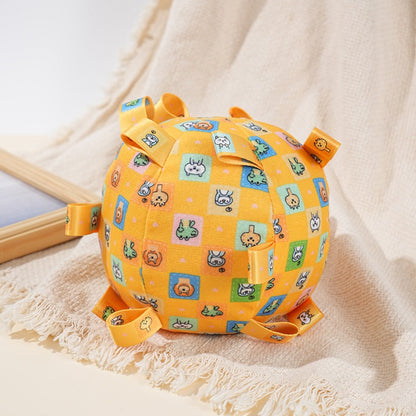 Side view of Petkin Loop Ball Tug Dog Toy highlighting rope loop
