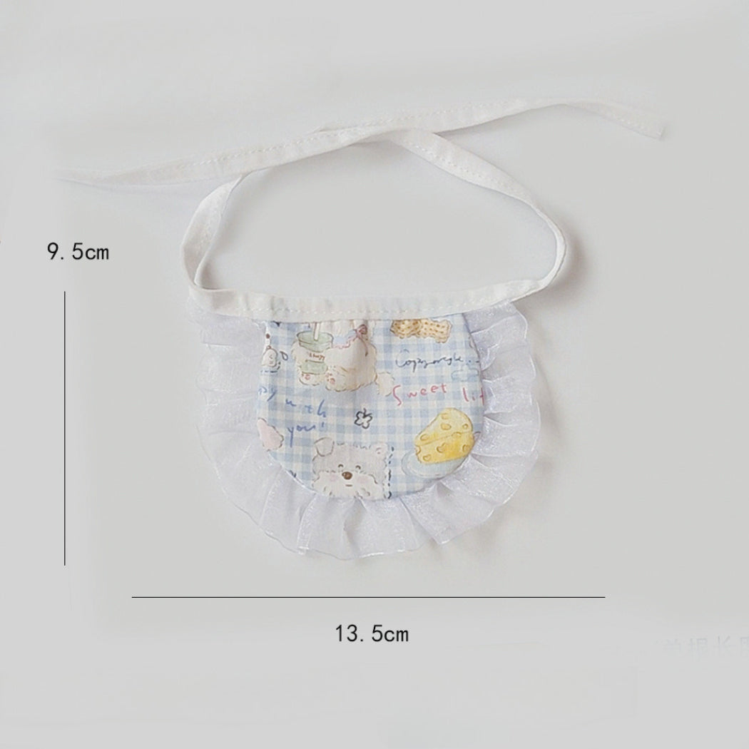 Mokka - Cute Cartoon Ruffle Pet Bib