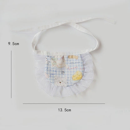 Mokka - Cute Cartoon Ruffle Pet Bib