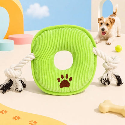 Petkin Green Paw Rope Dog Toy