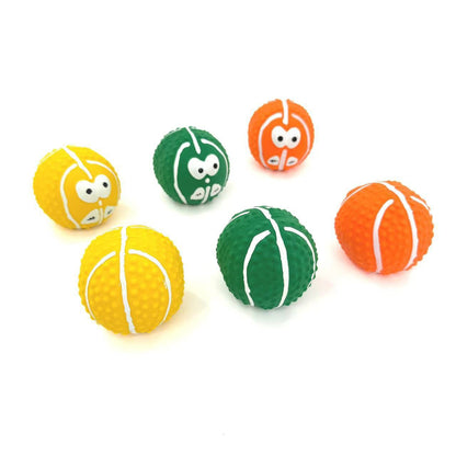 Petkin – Funny Face Squeaky Ball Trio