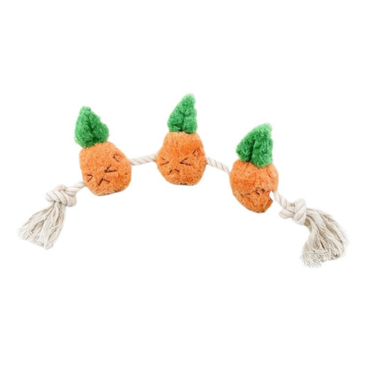 Petkin - Plush Vegetable Rope Dog Toy