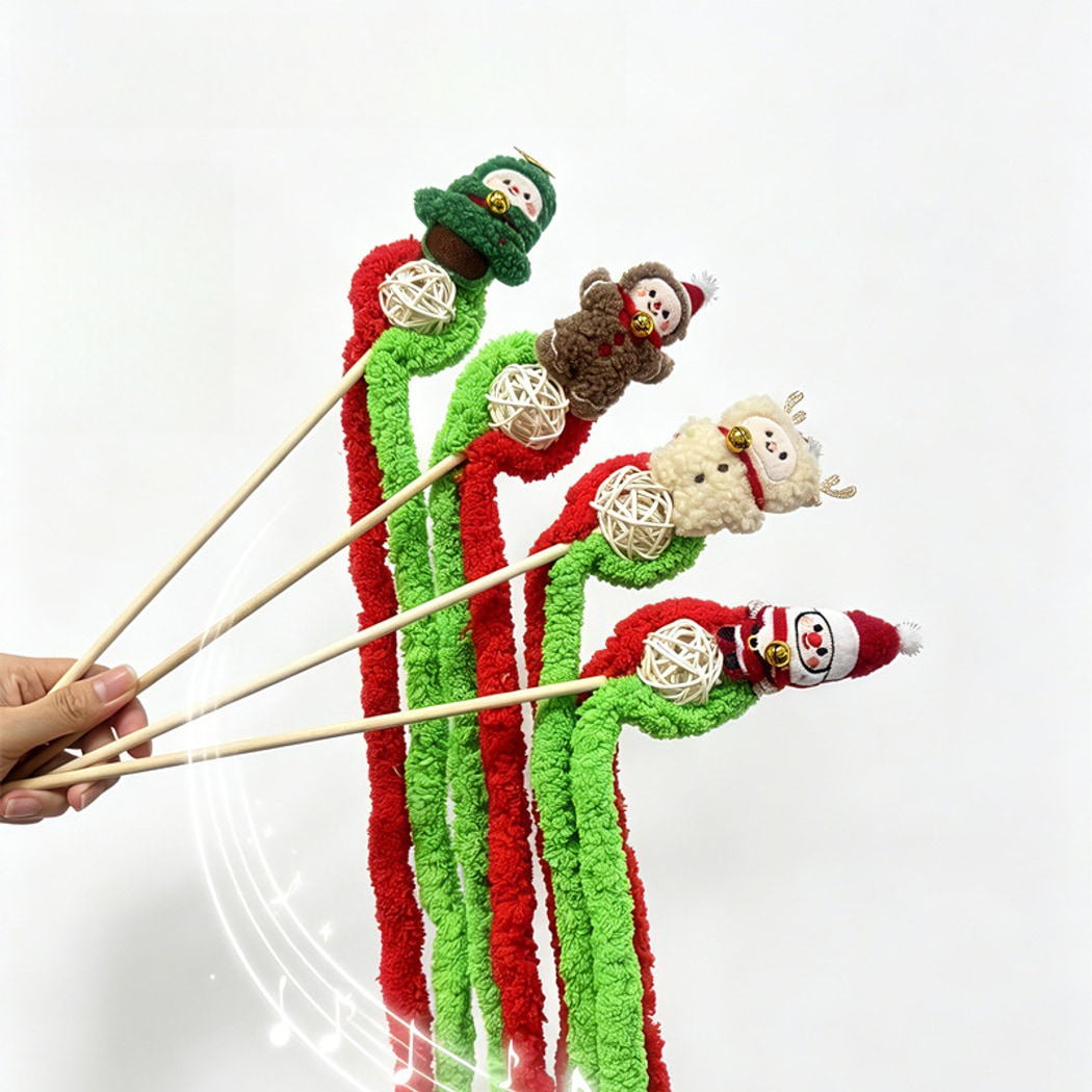 Christmoo - Christmas Character Teaser Cat Wand Toy