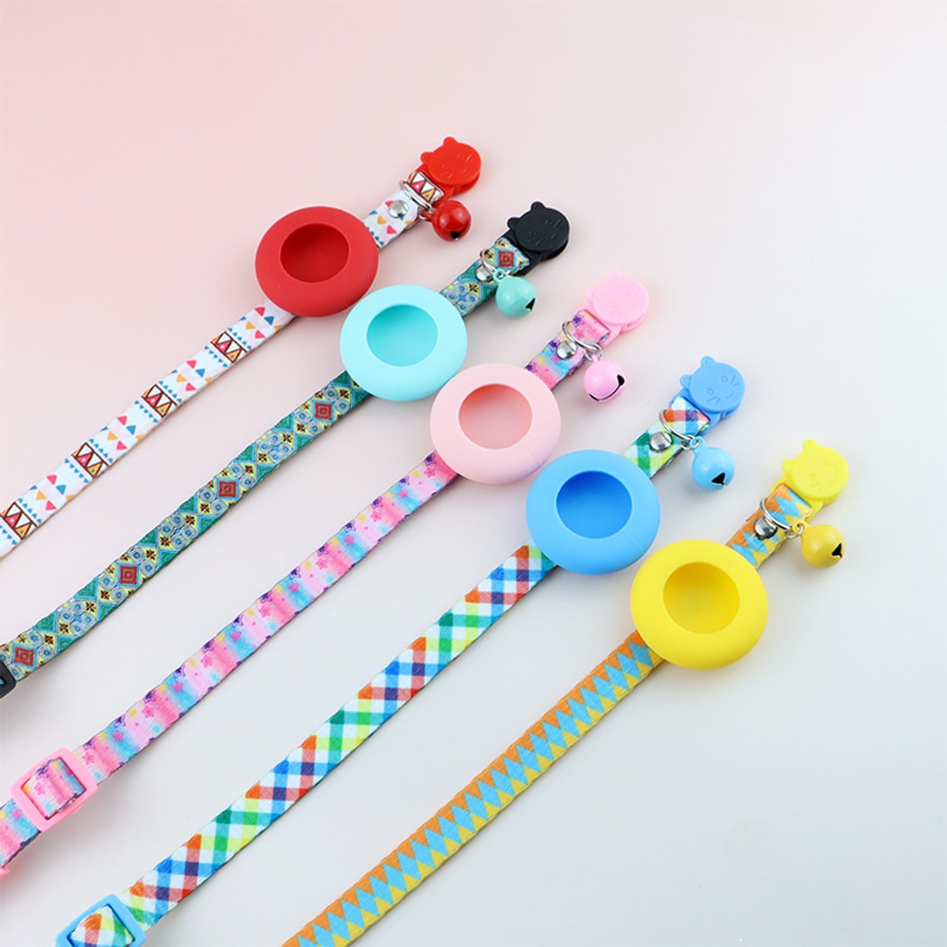 Mokka - Floral Print Cat Collar With AirTag Holder
