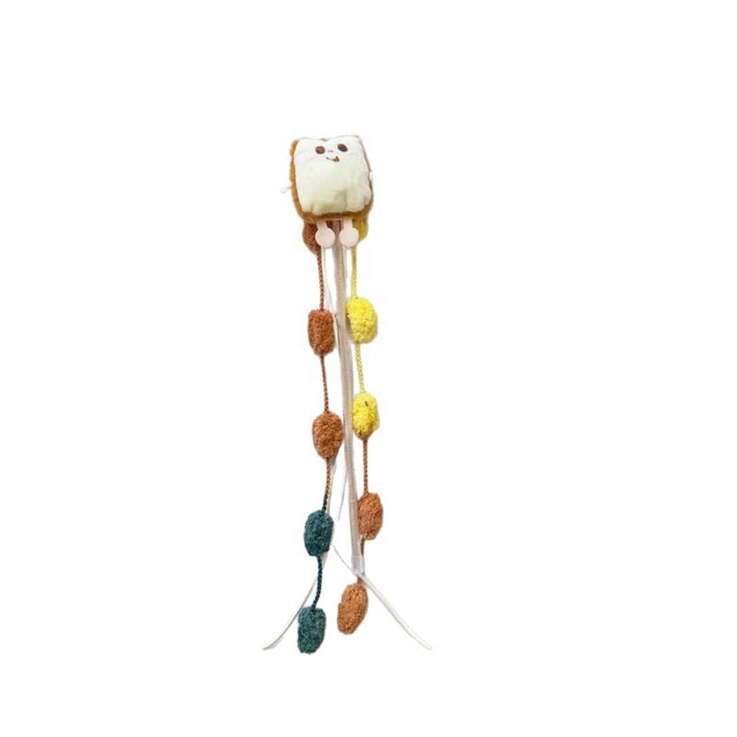 Moo - Playful Food Theme Plush Cat Wand Toy