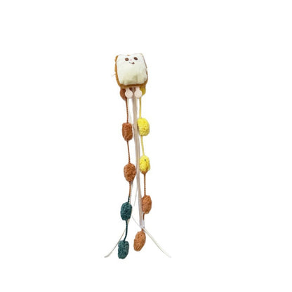 Moo - Playful Food Theme Plush Cat Wand Toy