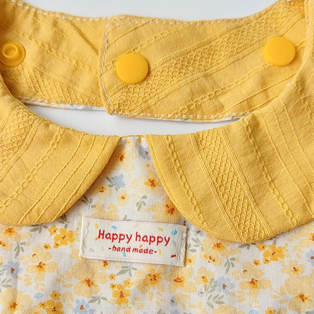 Mokka - Yellow Tones Floral Pattern Pet Bib
