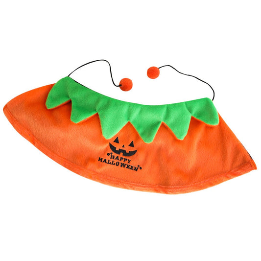 Halloweek - Halloween Pumpkin Graphic Tie Neck Cat Collar