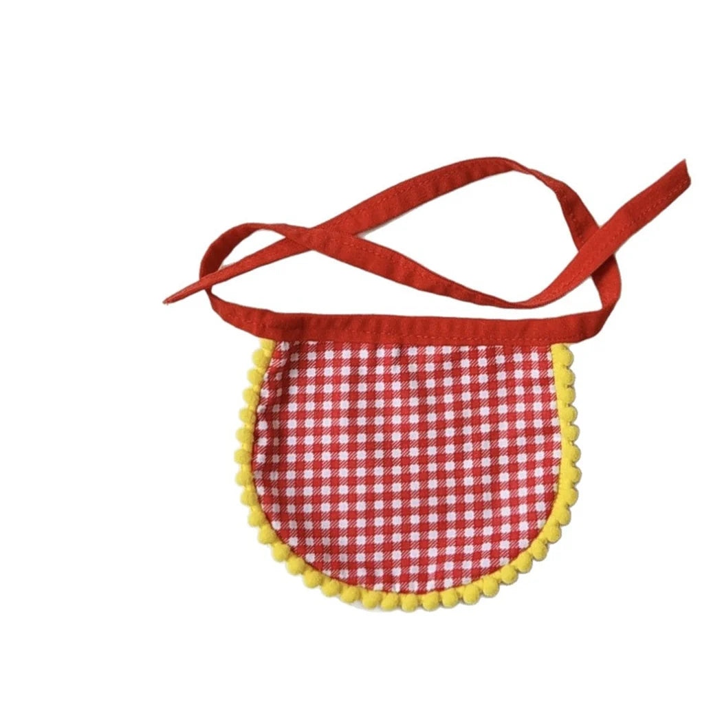 Mokka - Gingham Check Tie Bib Pet Neckwear