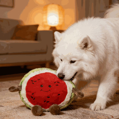 Petkin - Watermelon Plush Dog Playtime Toy
