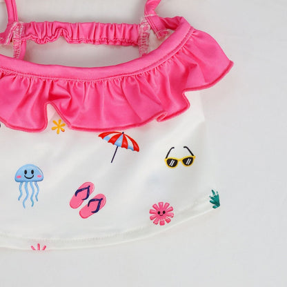 Ozzie - Cartoon Print Split Style Dog Swimsuit