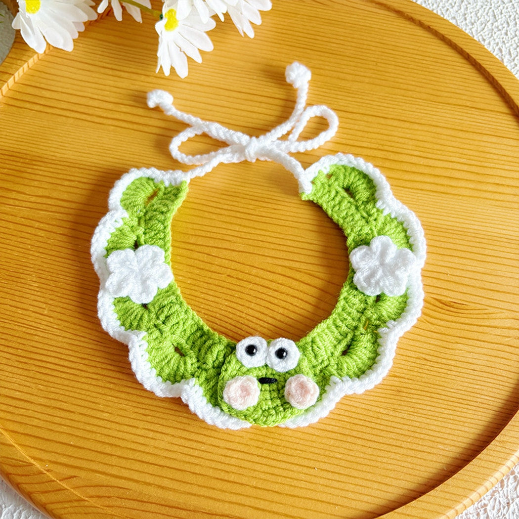 Mokka - Frog and Bunny Pattern Pet Collar