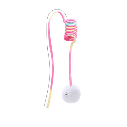 Moo - Hanging Pom Pom Cat Toy
