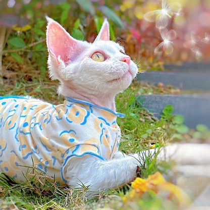 Ozzie - Lightweight Patterned Cat Apparel for Pets