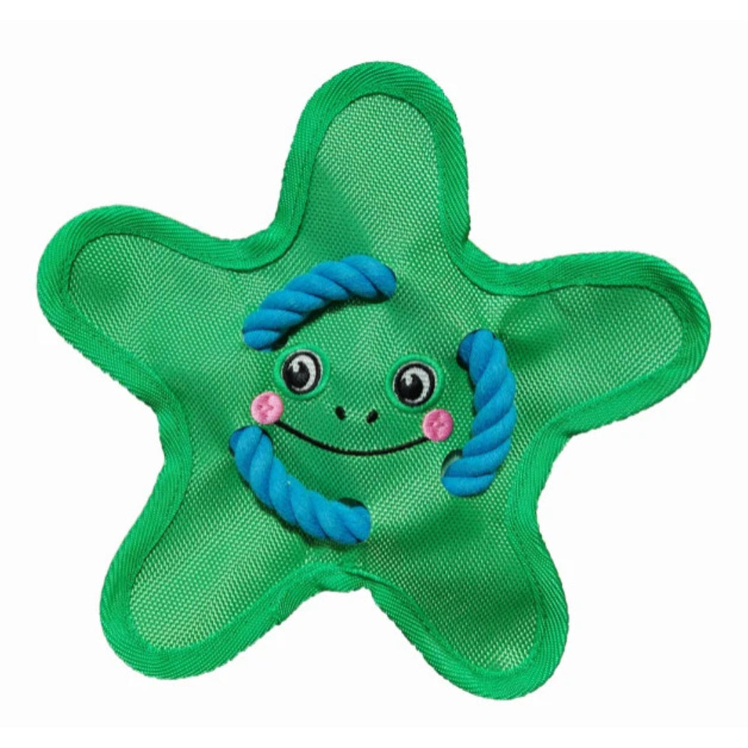 Petkin - Cartoon Face Star-Shaped Plush Dog Toy