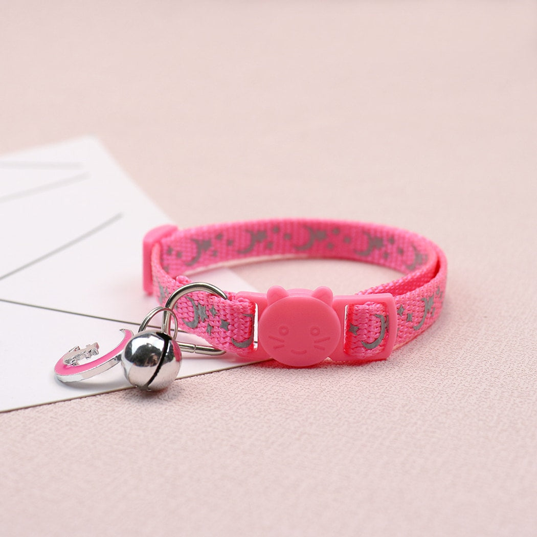 Mokka - Simple Star and Moon Print Pet Collar