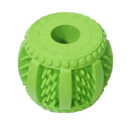 Side view of Petkin rope and rubber chew toy for dogs