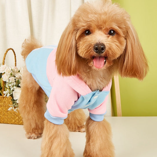 Ozzie - Baseball Style Hooded Small Dog Sweatshirt