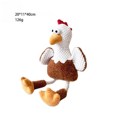 Petkin - Cartoon Animal Plush Squeaky Dog Toy