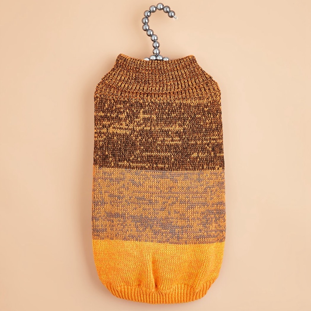 Ozzie - Striped Knit-Style Pet Pullover Dog Sweater