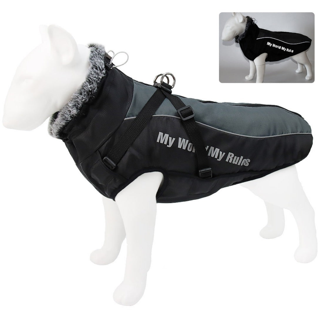 Ozzie - Waterproof Reflective Winter Coat for Large Dogs