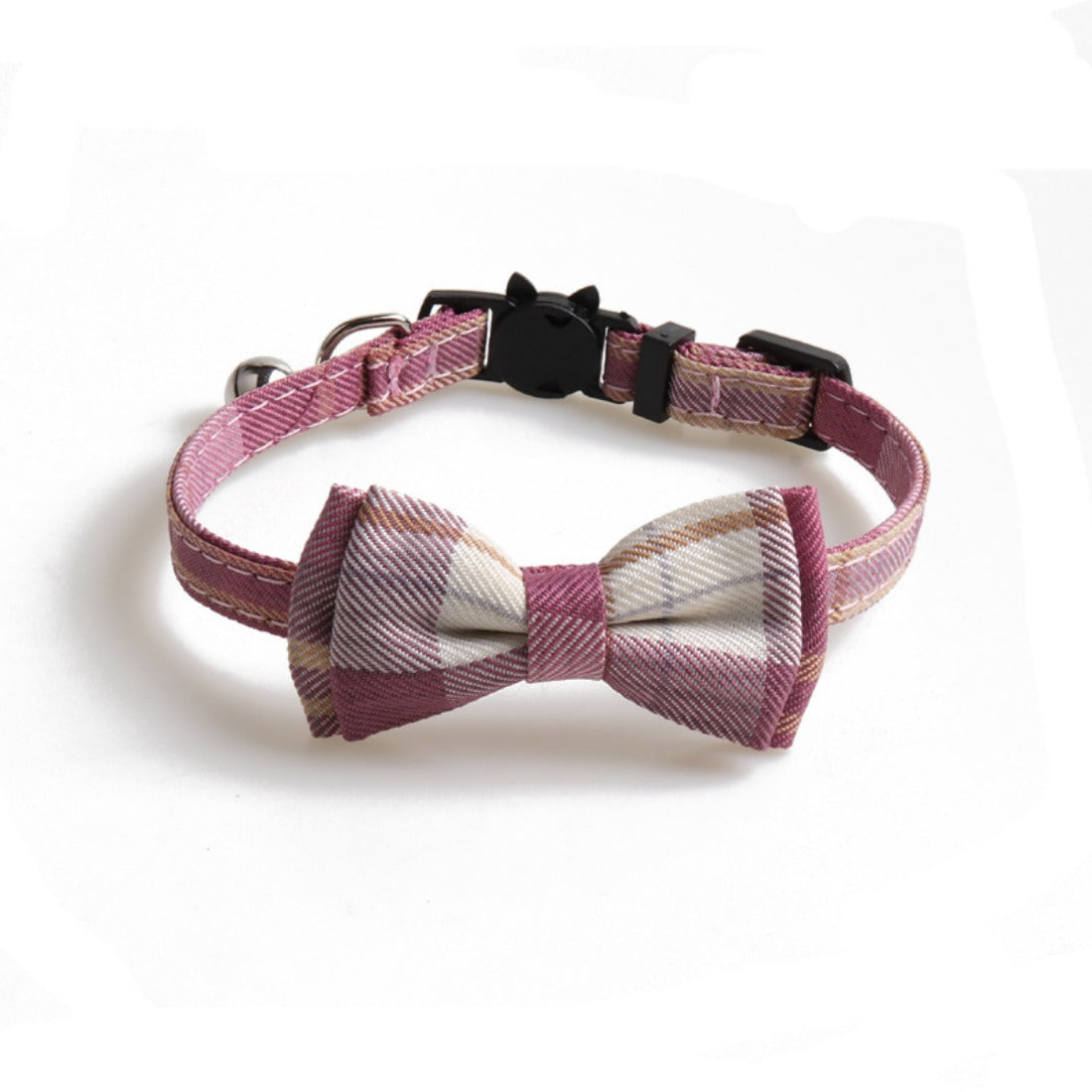 Mokka - British Plaid Bowtie Cat Collar