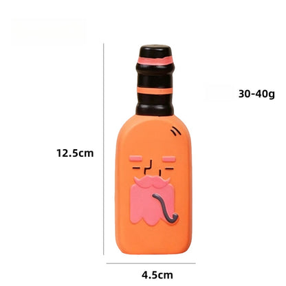 Petkin - Cartoon Bottle Shaped Squeaky Dog Toy