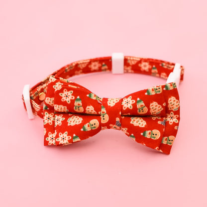 Christmoo - Cartoon Christmas Bow Tie Pet Collar