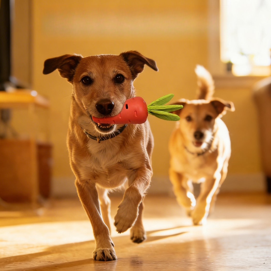 Petkin - Cartoon Carrot Dog Treat Dispensing Toy