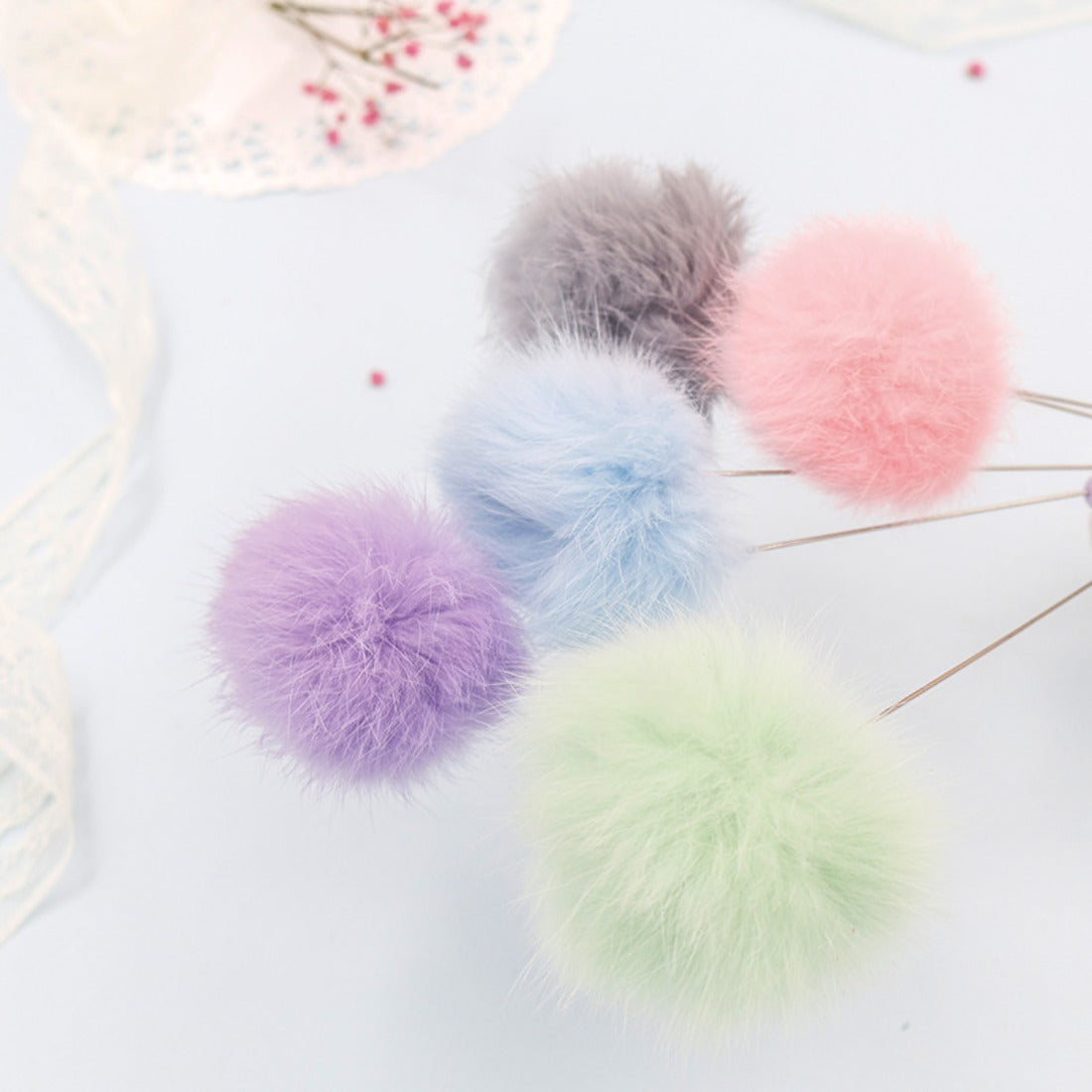 Moo - Colorful Pom-Pom Cat Teaser Wand