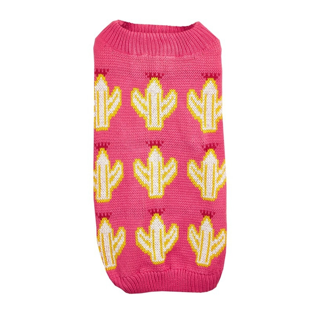 Ozzie - Cactus Pattern Knit Dog Sweater for Pets